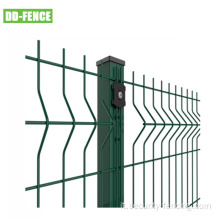 Fence a maglie di filo saldato 3D galvanizzato in PVC